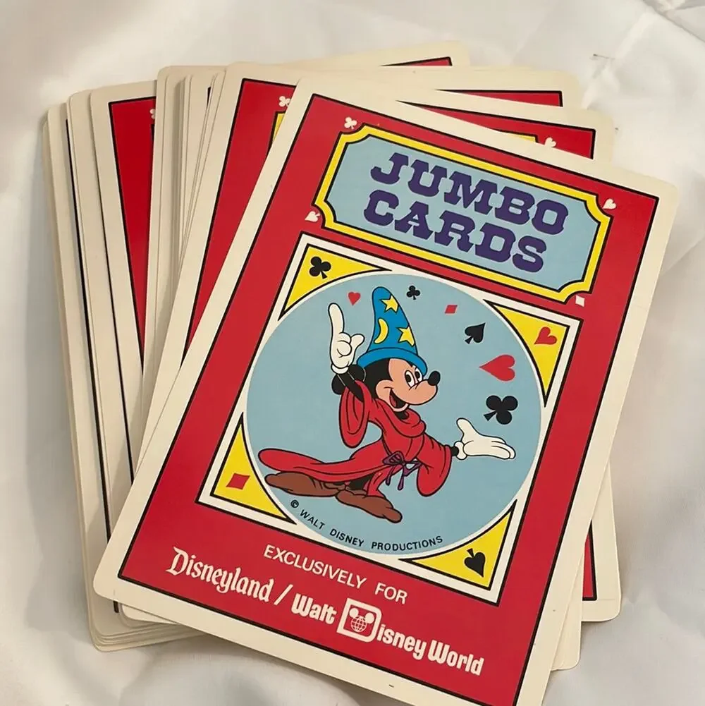Disneyland Walt Disney World Jumbo Mickey Mouse Playing Cards Hong Kong